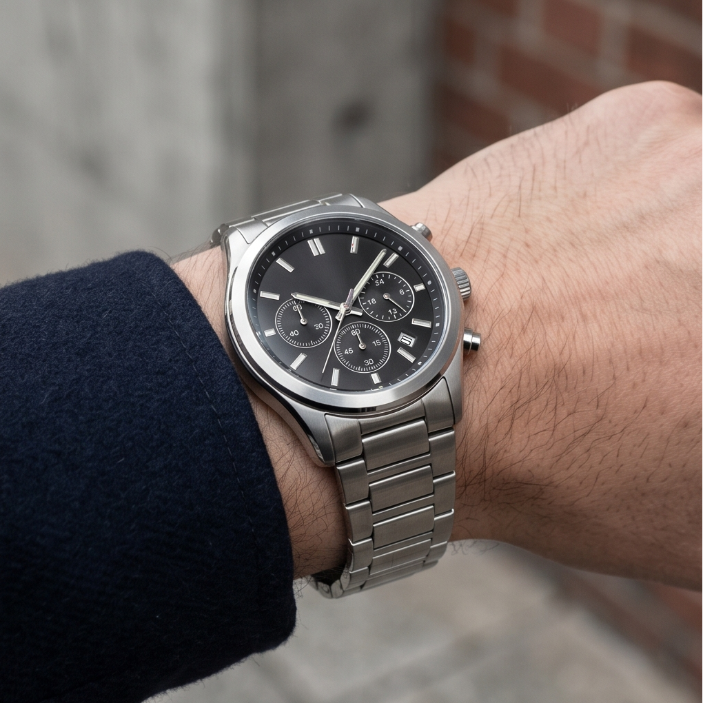 The Vanguard Chronograph Steel Watch