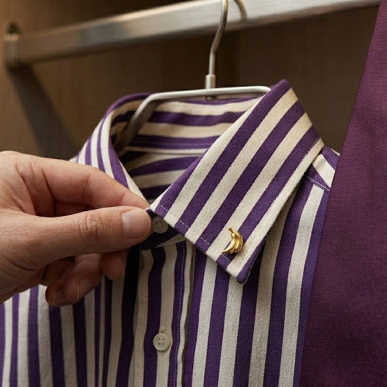 Men's Textured Wide Stripe Shirt