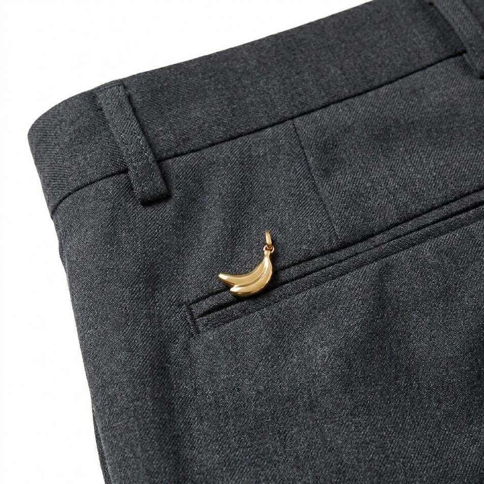 Men's Charcoal Grey Tailored Trousers