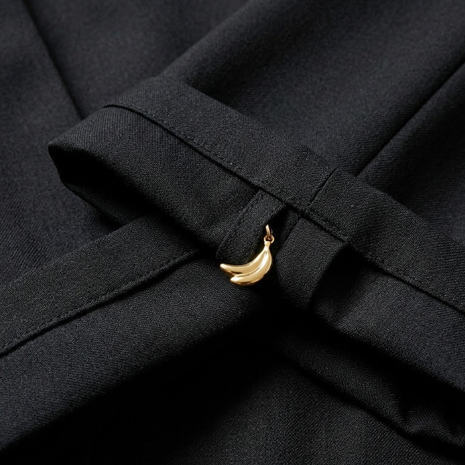 Men's Jet Black Tailored Trousers