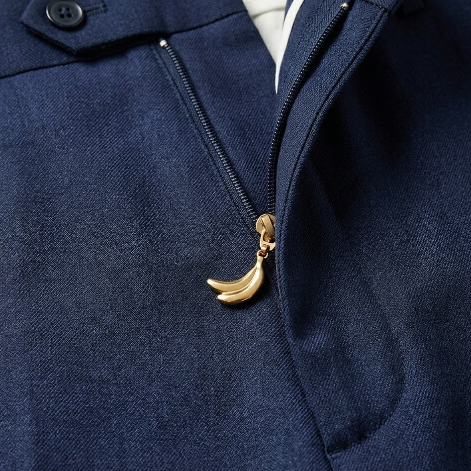 Men's Classic Navy Tailored Trousers